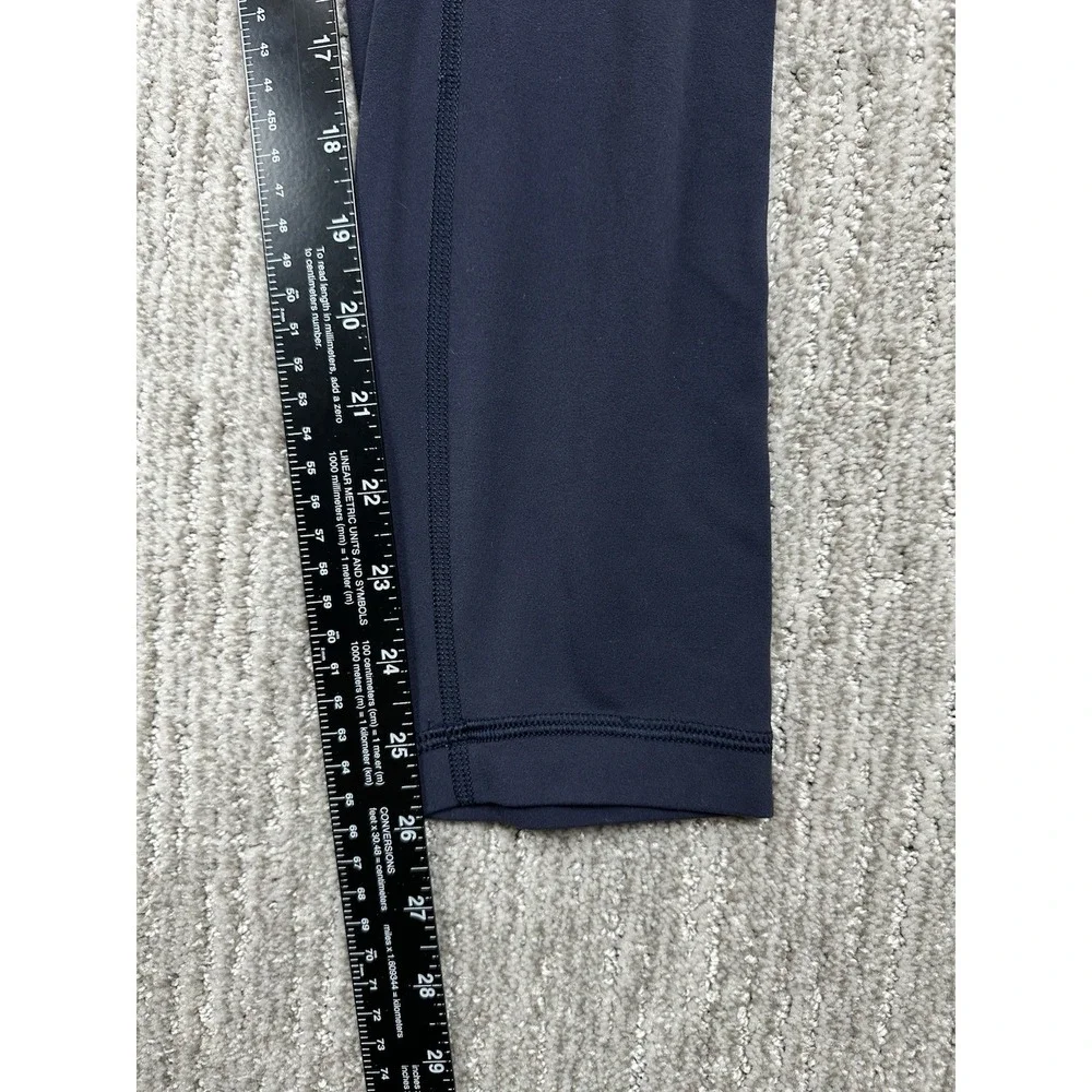 Lululemon Wunder Under Leggings Size 6 Navy Blue High Rise Yoga Pants